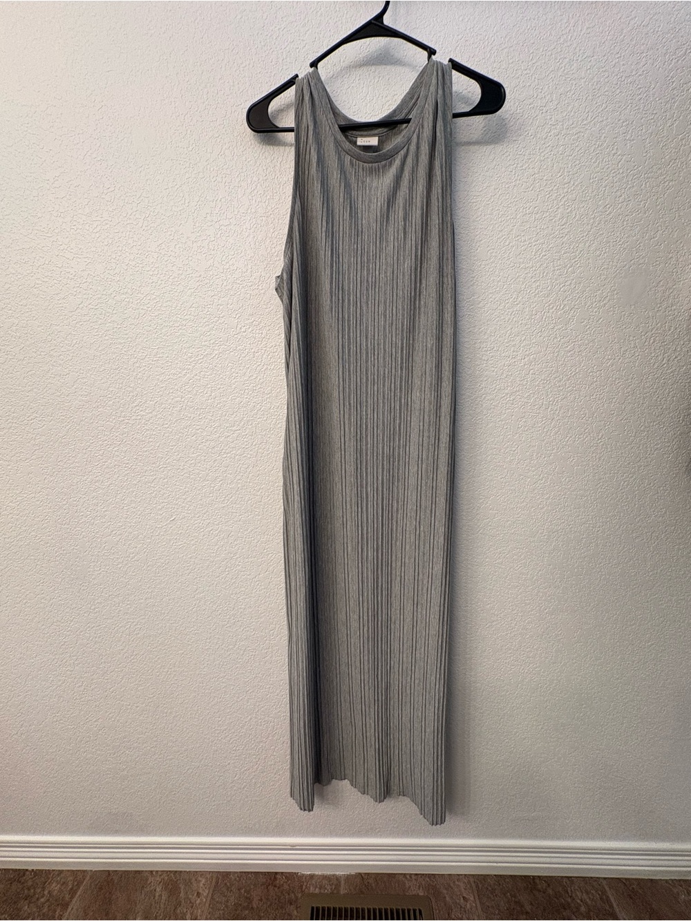 a new day Ribbed Sleeveless Maxi Dress - Gray
